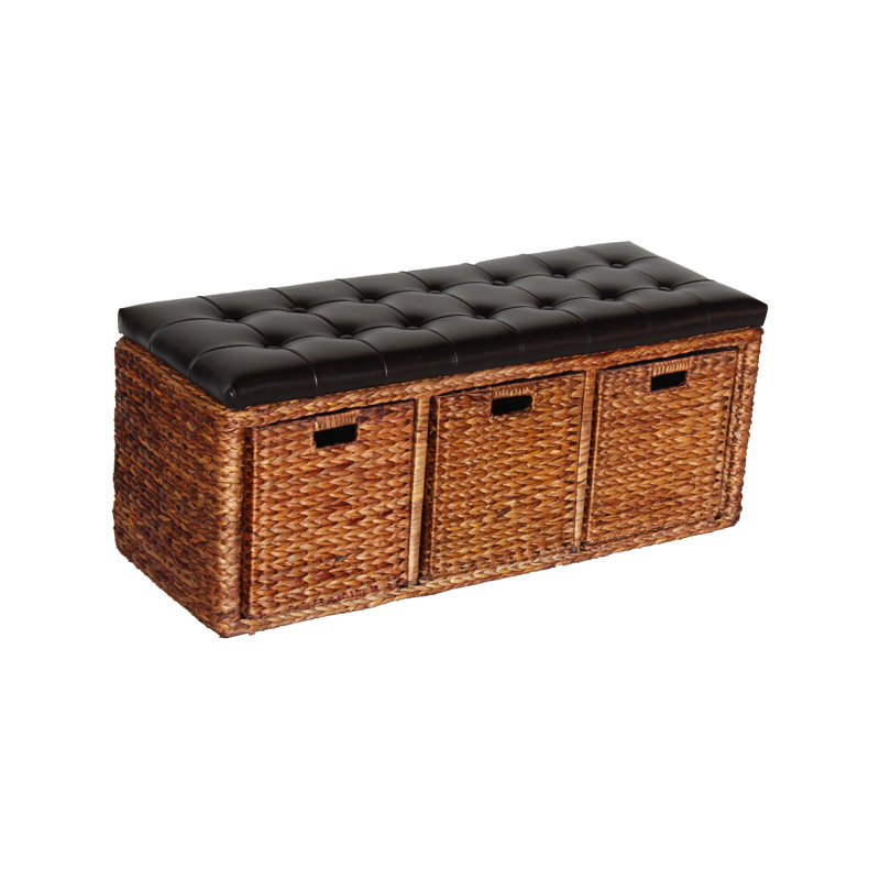 Attractiondesignhome Wicker Storage Bench Wayfair