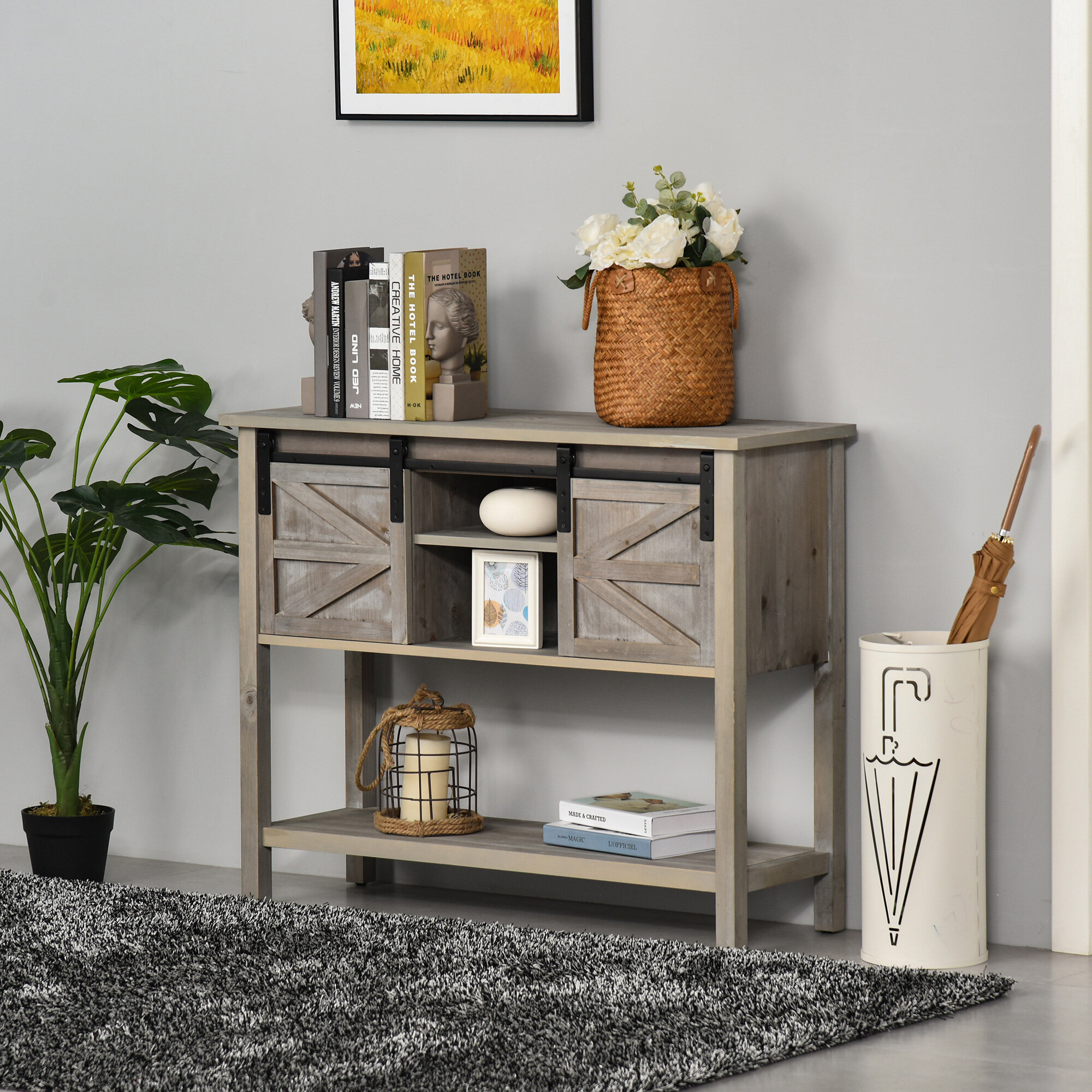 marceline farmhouse console table