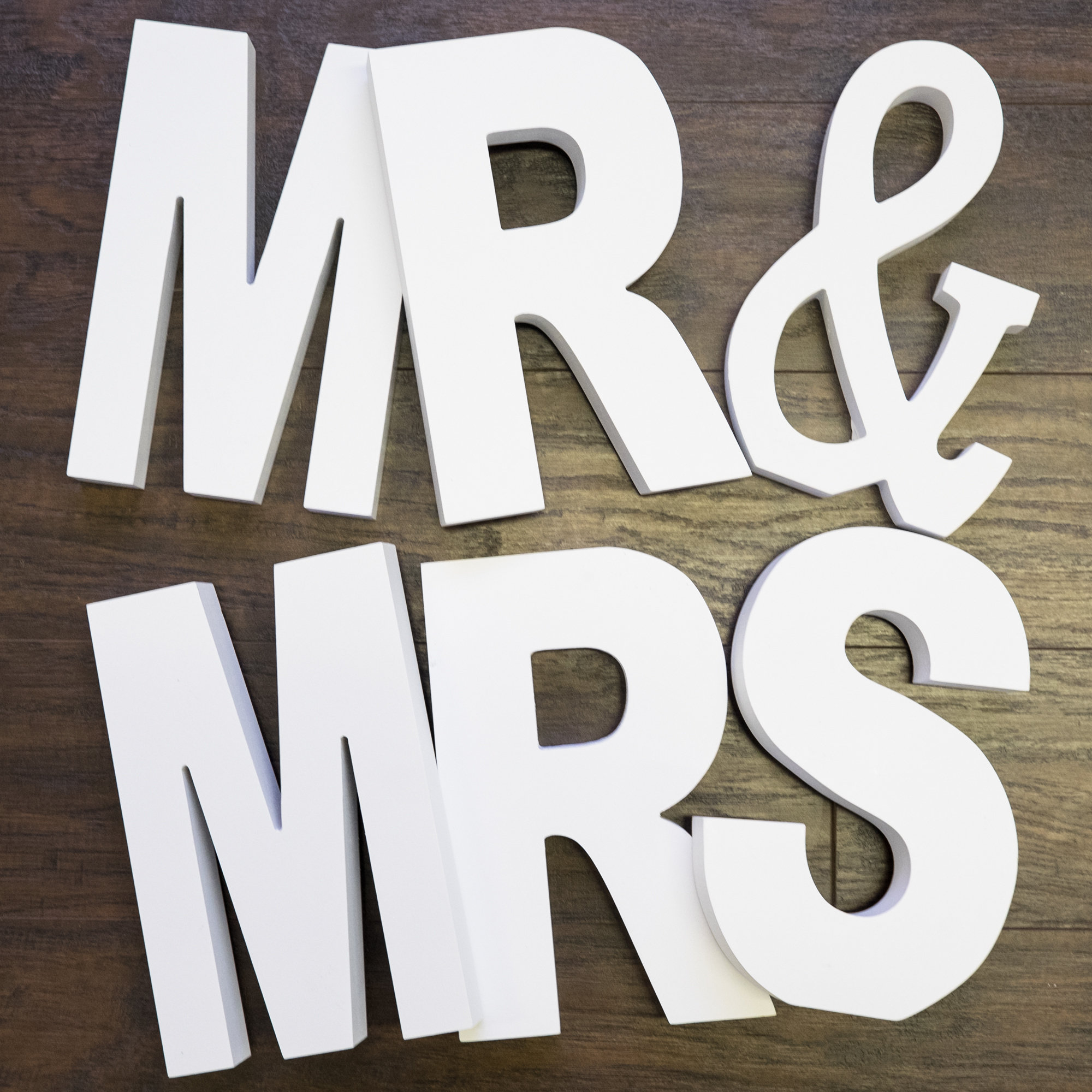 Sweet Home Collection 6 Piece Mr Mrs Letter Block Set Wayfair