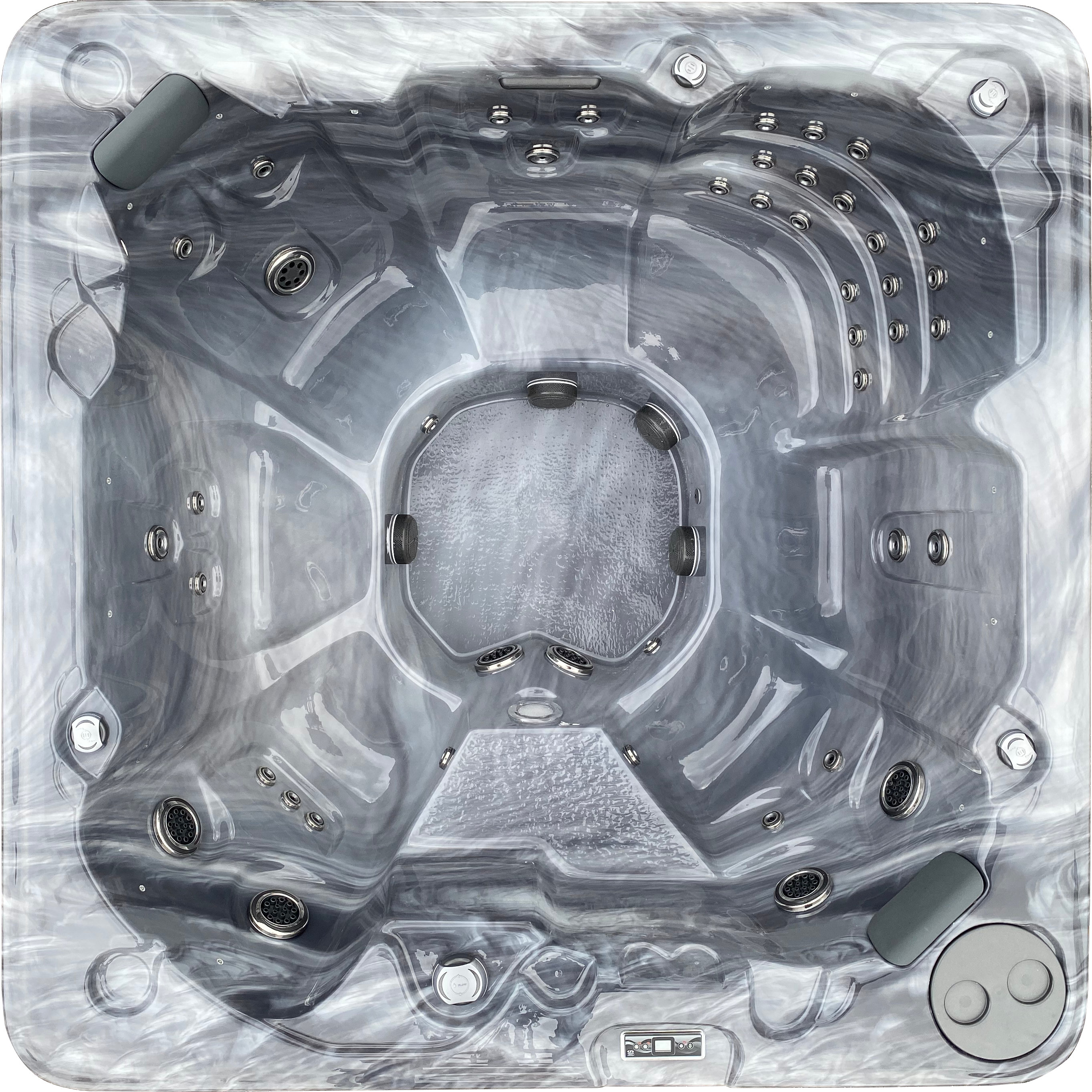 FuturaSpas Futura Spas 8 Person 88 Jet Acrylic Square Hot Tub with