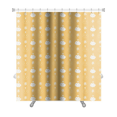 Alpha Beautiful Flowerand Cloud Single Shower Curtain Gear New Alpha Beautiful Flowerand Cloud Single Shower Curtain Gear New