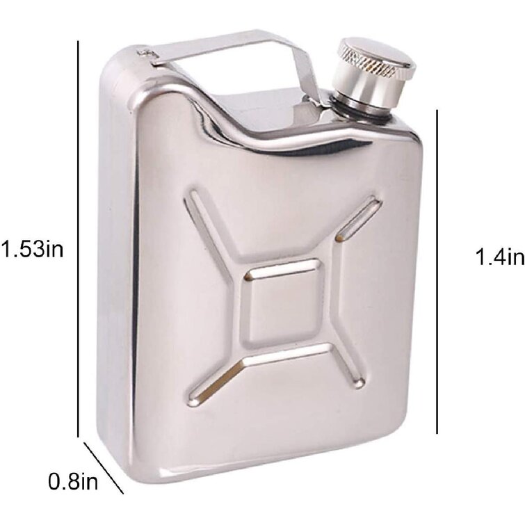 Stainless Steel Flagon Funnel Mini Hip Flask Wine Whisky Bottle Mug Cup Q