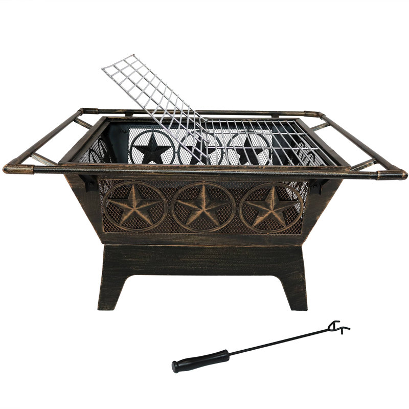 Roswita Steel Wood Burning Fire Pit Reviews Joss Main