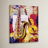 Black Jazz Music Wall Art Wayfair
