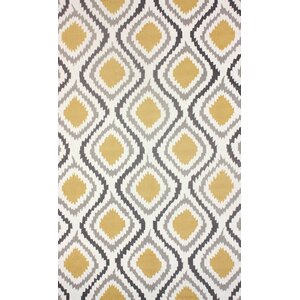 Garrard Hand-Woven Yellow Area Rug