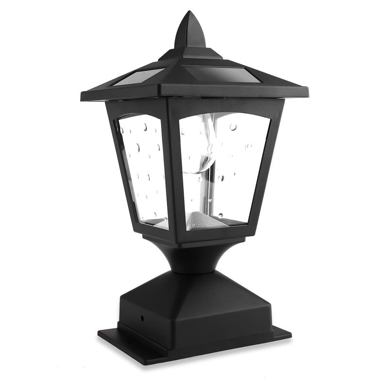 Arturo Solar Powered 1-Light LED Pier Mount Light ... Arturo Solar Powered 1-Light LED Pier Mount Light ...