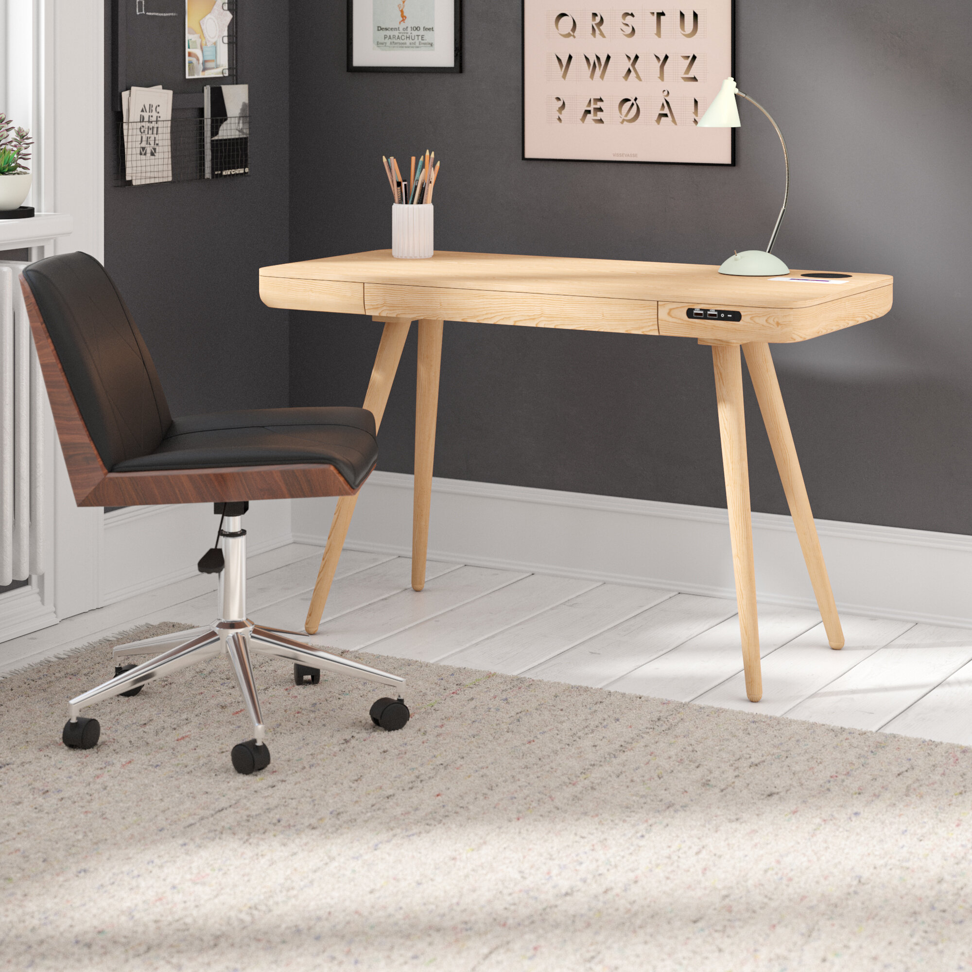 Brayden Studio Yoakum Smart Computer Desk Wayfair Co Uk