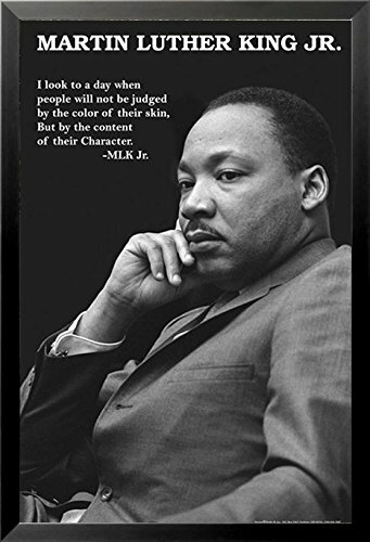 Buy Art For Less Martin Luther King Jr With Character Quote Framed Graphic Art Reviews Wayfair