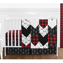plaid crib bedding