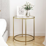 Bancroft Glass Top End Table