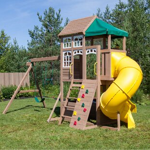 cedar summit twin mountain lodge playset