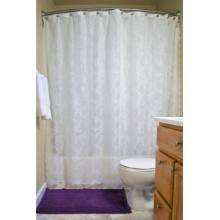 Valance Lace Shower Curtain Wayfair Andrade Lace Shower Curtain
