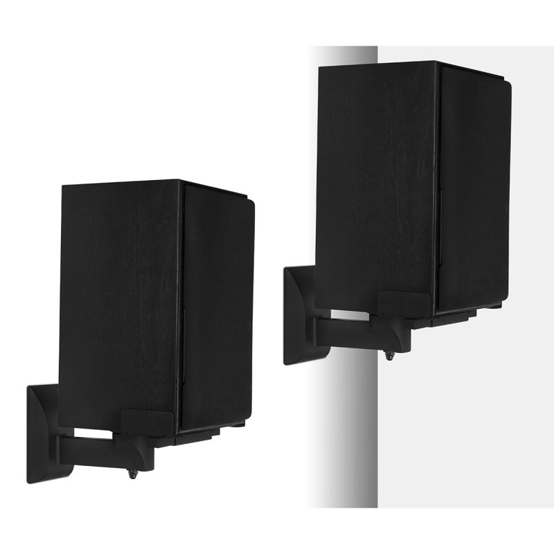 Symple Stuff Grier Side Clamping Bookshelf Universal Wall Speaker Mount Reviews Wayfair