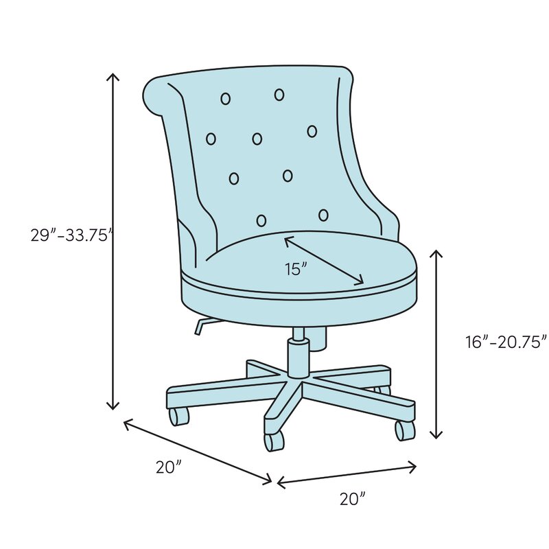 Ebern Designs Erfried Swirl Printed Computer Task Chair Wayfair