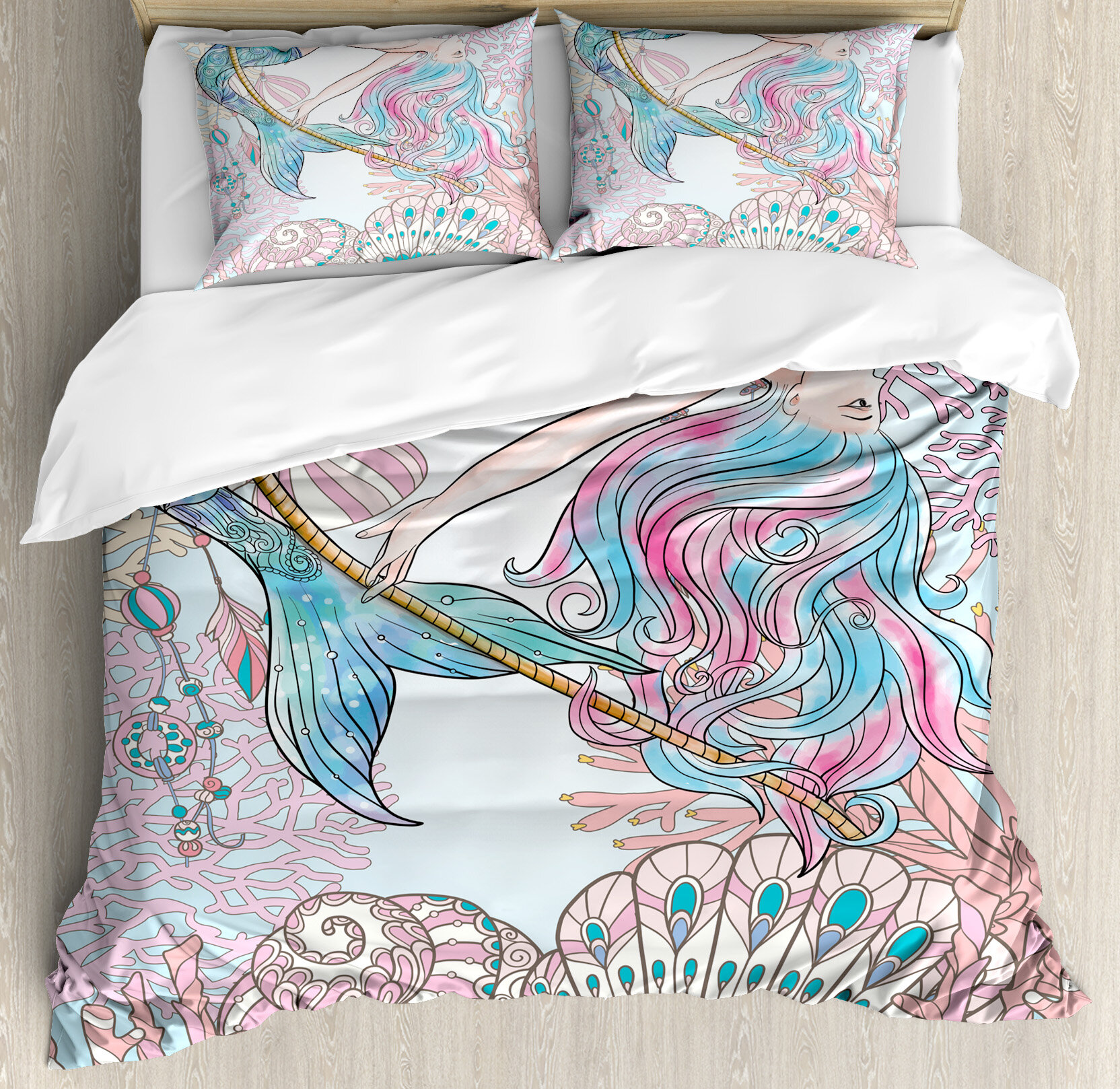 East Urban Home Mermaid Duvet Cover Set Reviews Wayfair