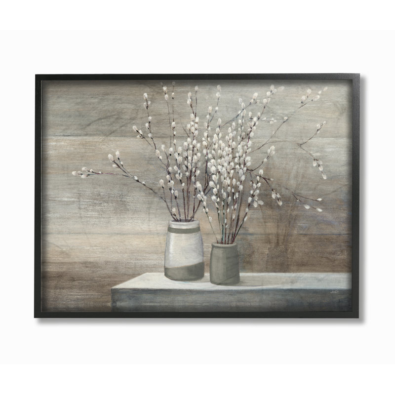 Pussy Willow Still Life - Painting Print on Canvas