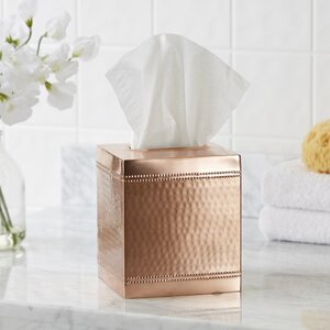 Hammered Copper Tissue Box Cover
