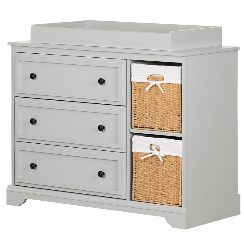 South Shore Kanal Changing Table Dresser With 2 Baskets Wayfair