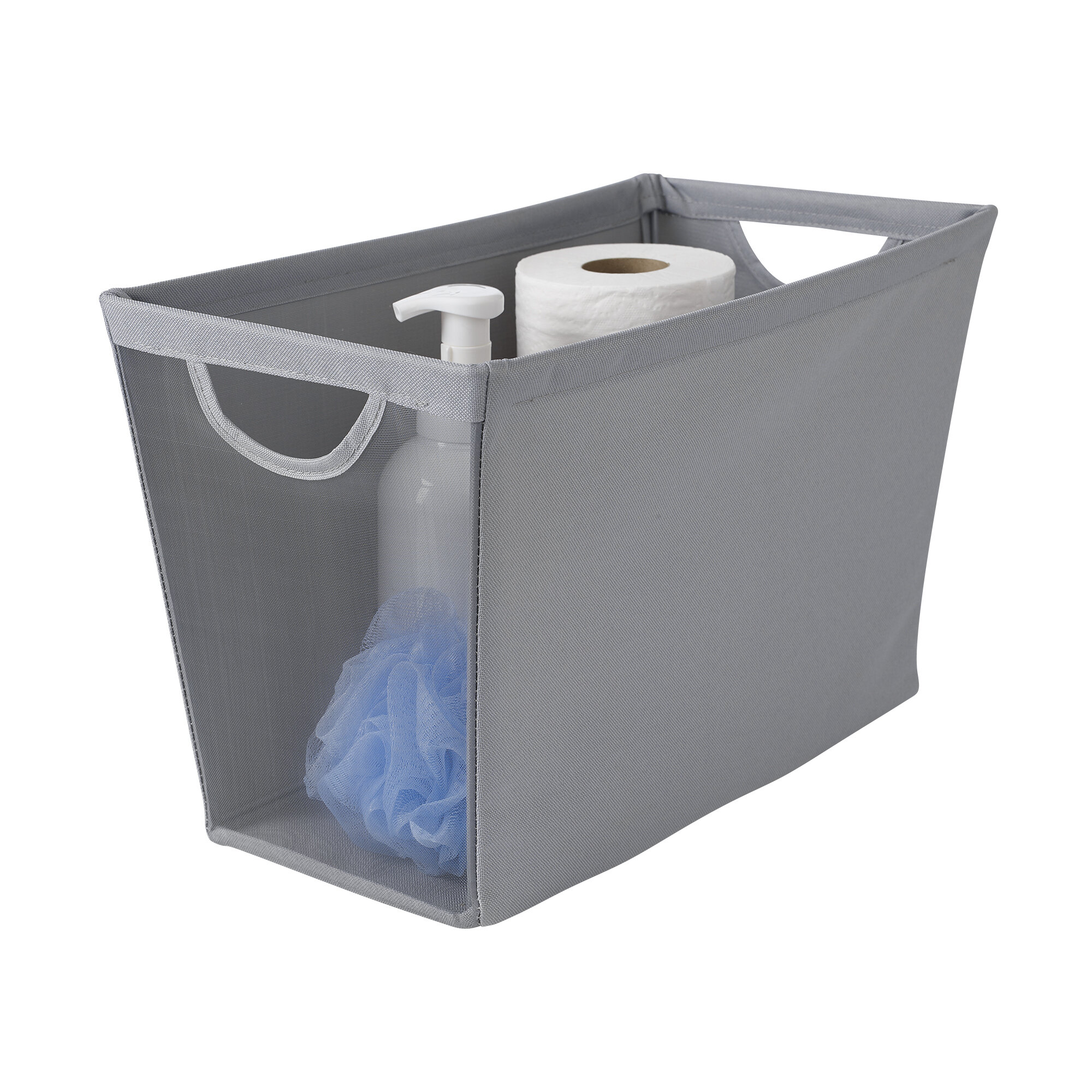 narrow plastic bin