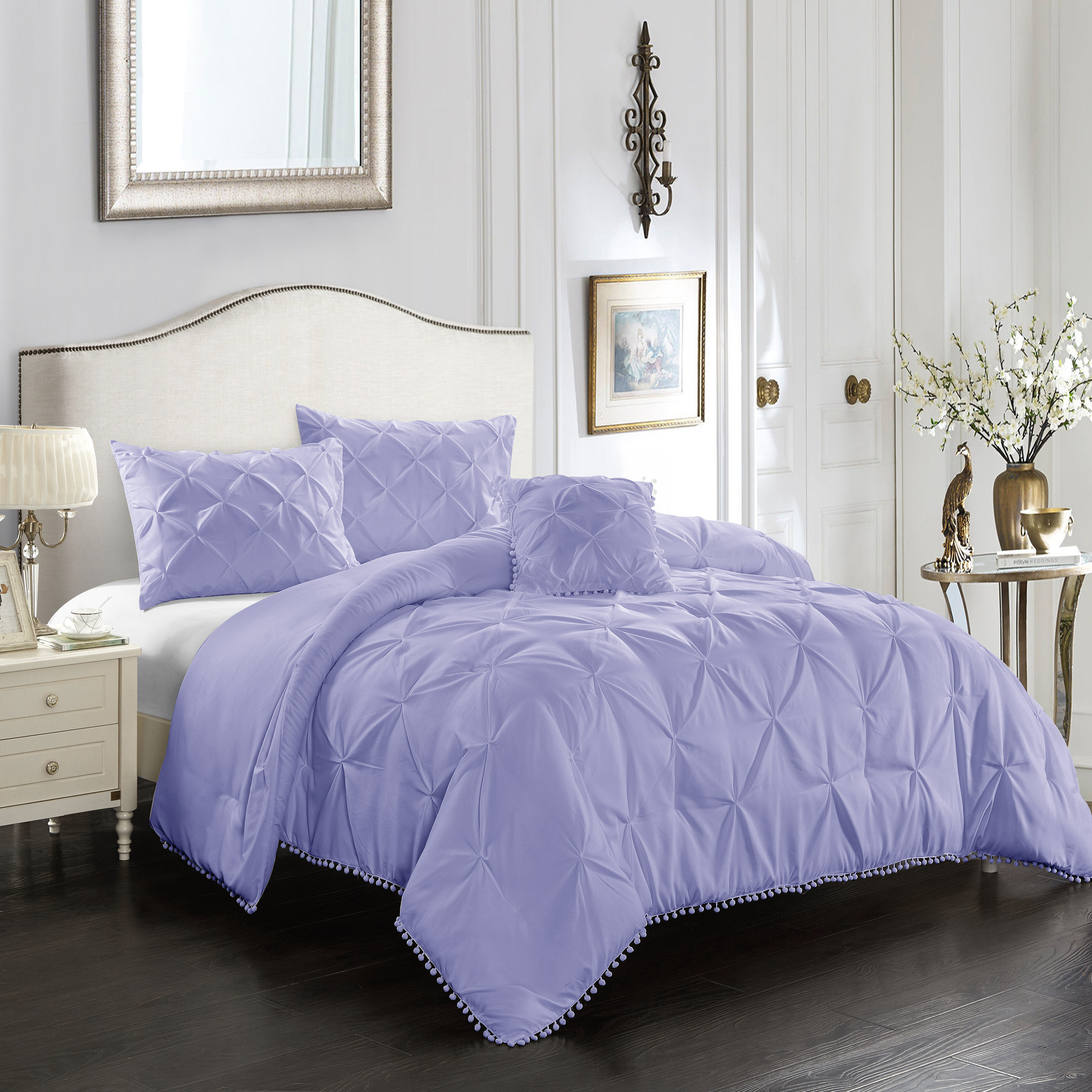 purple twin duvet