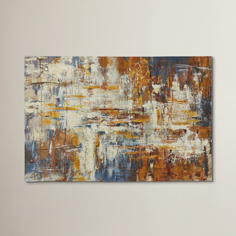 Wrought Studio Wall Decor Metallic Painting Print On Wrapped