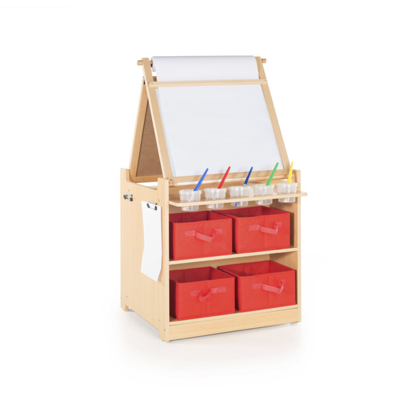 Flip Doodle Easel Desk Guidecraft Deluxe Art Center: Kids Arts And