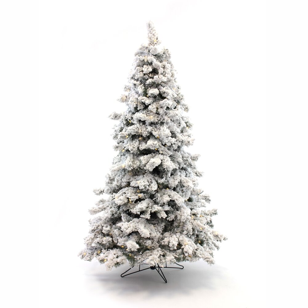 white artificial tree with lights