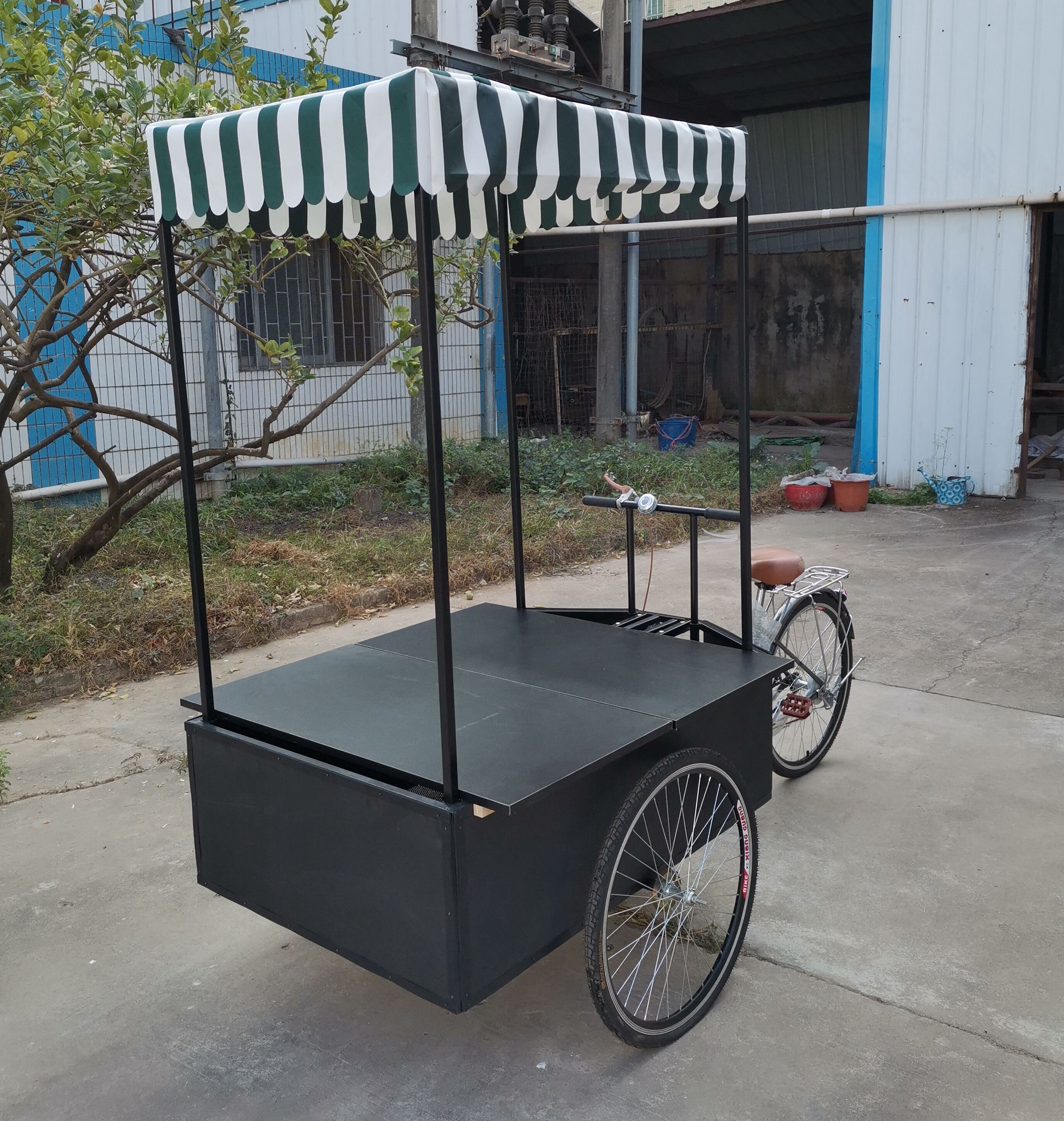 Fixturedisplays Tricyle Vending Ice Cream Wagon Flower Kiosk Farmers Market Booth Utility Cart Wayfair