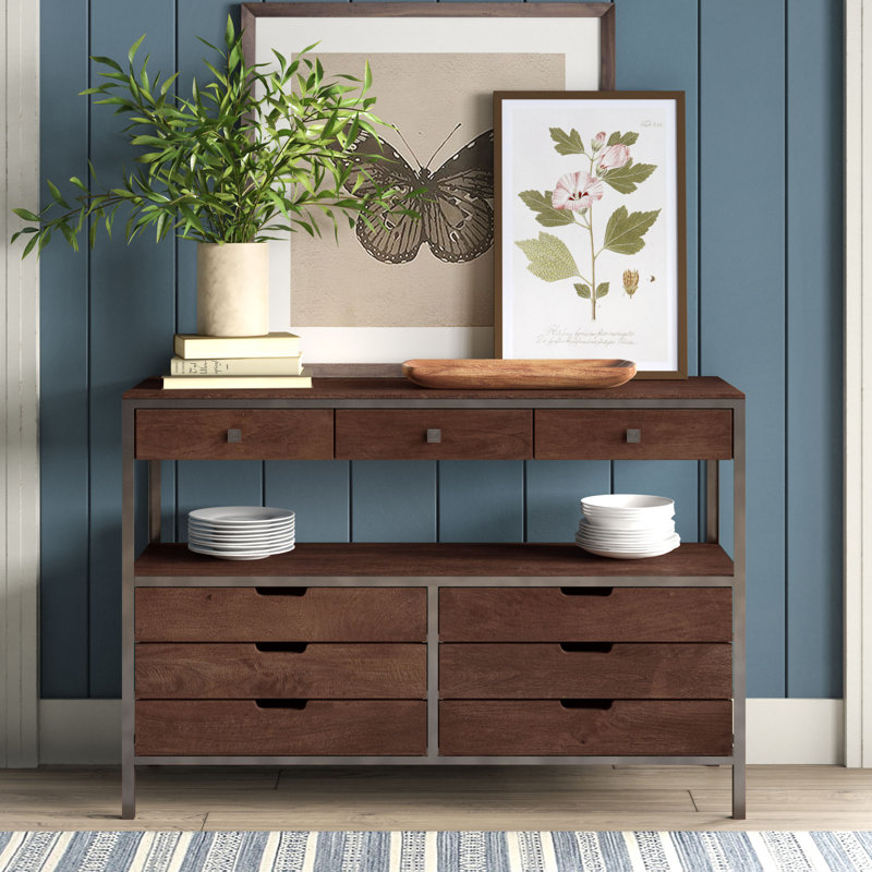 Silva Rustic Publican 9 Drawer Storage Sideboard Reviews Birch Lane