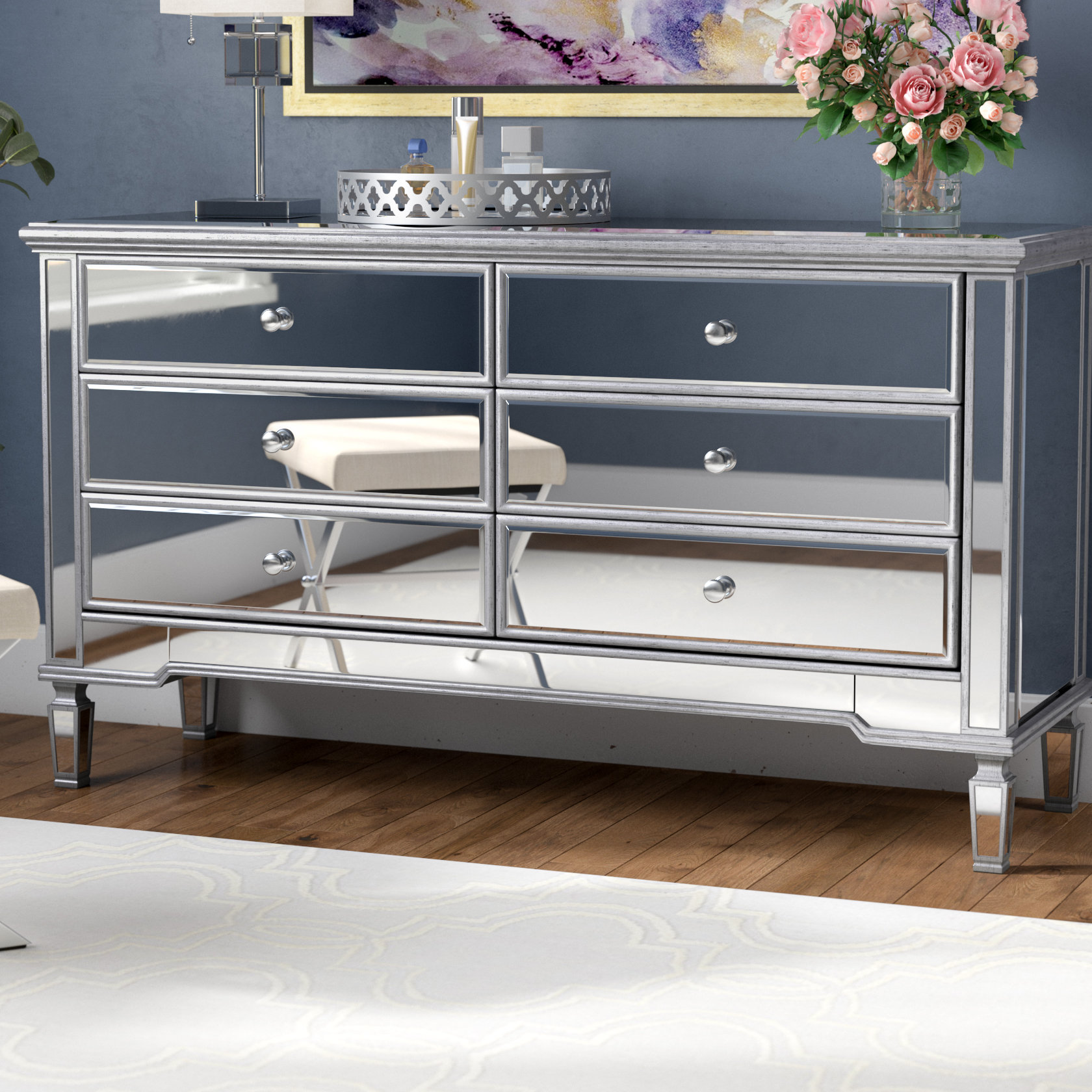 Willa Arlo Interiors Shelly 6 Drawer Double Dresser Reviews Wayfair