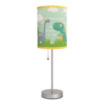 DINOSAURS Lampshade Clock & Pictures Lamp - Boys Bedroom 368 
