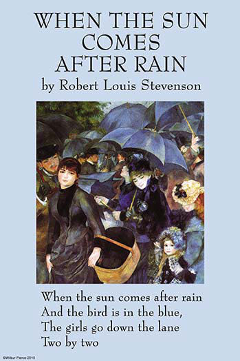Buyenlarge When The Sun Comes After The Rain By Robert Louis Stevenson Graphic Art Wayfair