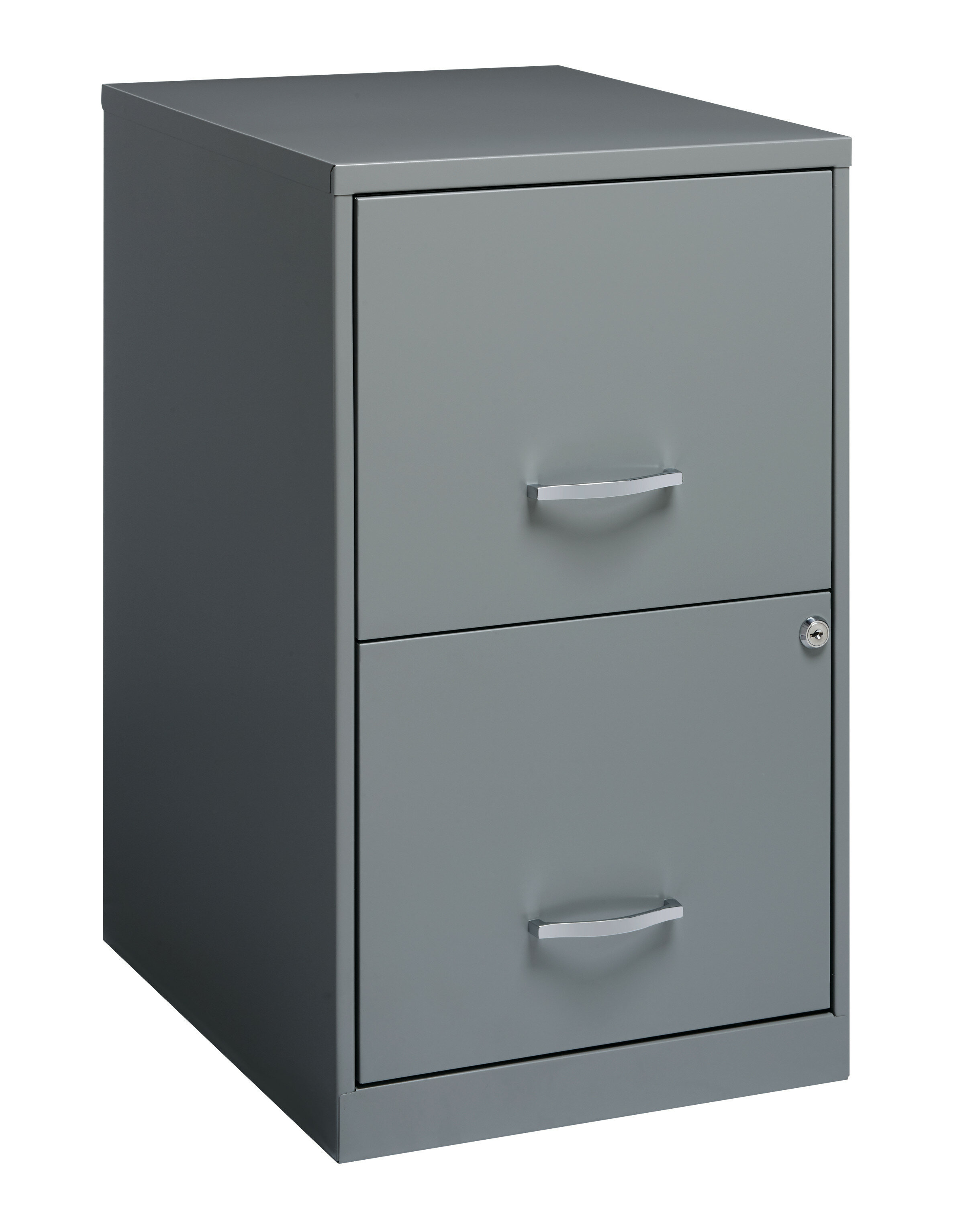 Inbox Zero Space Solutions 18 2 Drawer Metal File Cabinet Platinum Gray Wayfair