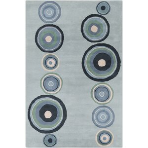Belmont Hand Tufted Wool Blue Area Rug