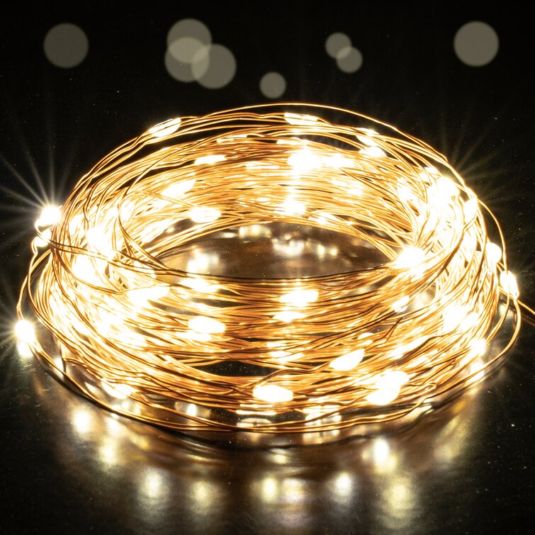 16.4FT STAR STRING 50 LED SILVER WIRE LIGHT MINIATURE GARDEN DECOR FLORID COLORS