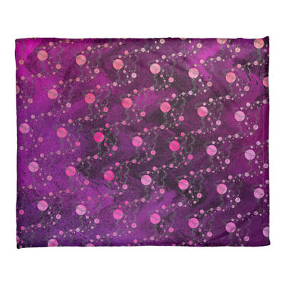 Kess InHouse EBI Emporium Into to The Night Green Purple Lime Lavender Throw 80 x 60 Fleece Blanket