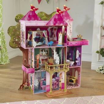 kidkraft storybook mansion dollhouse with 14 accessories included