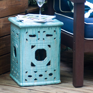 Lattice Square Frame Garden Stool