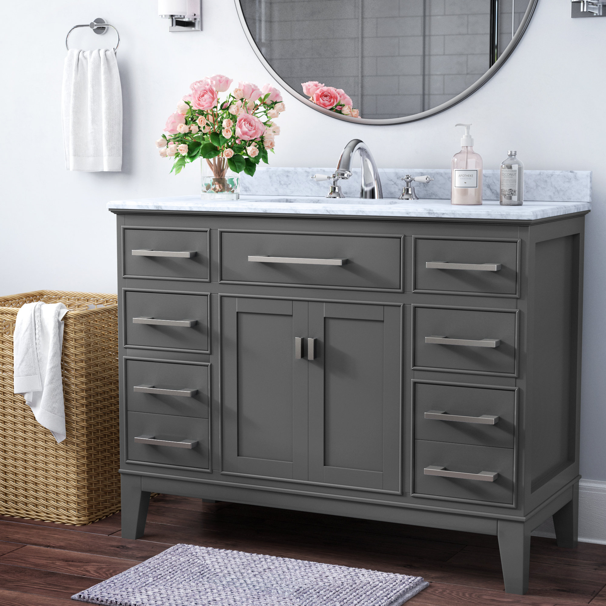 Charlton Home Arminta 48 Single Bathroom Vanity Set Reviews Wayfairca