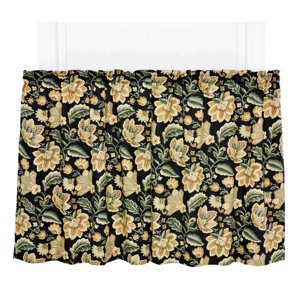 Fulton Floral Print Tailored Tier Curtain (Set of 2)