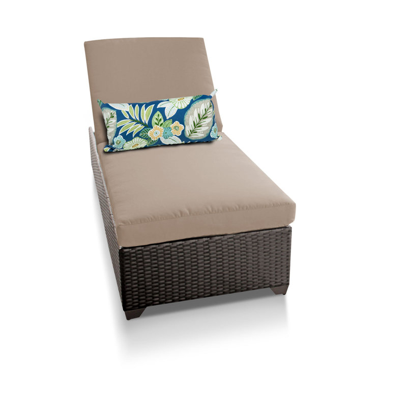 TK Classics Classic Reclining Chaise Lounge with Cushion Wayfair