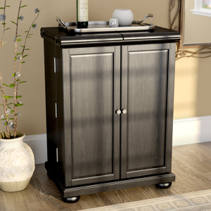 Pottstown Expandable Bar Cabinet with Wine Storage