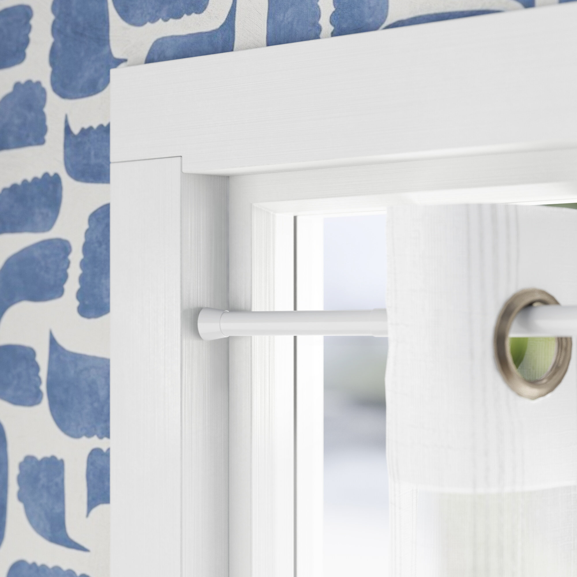 tension curtain rods