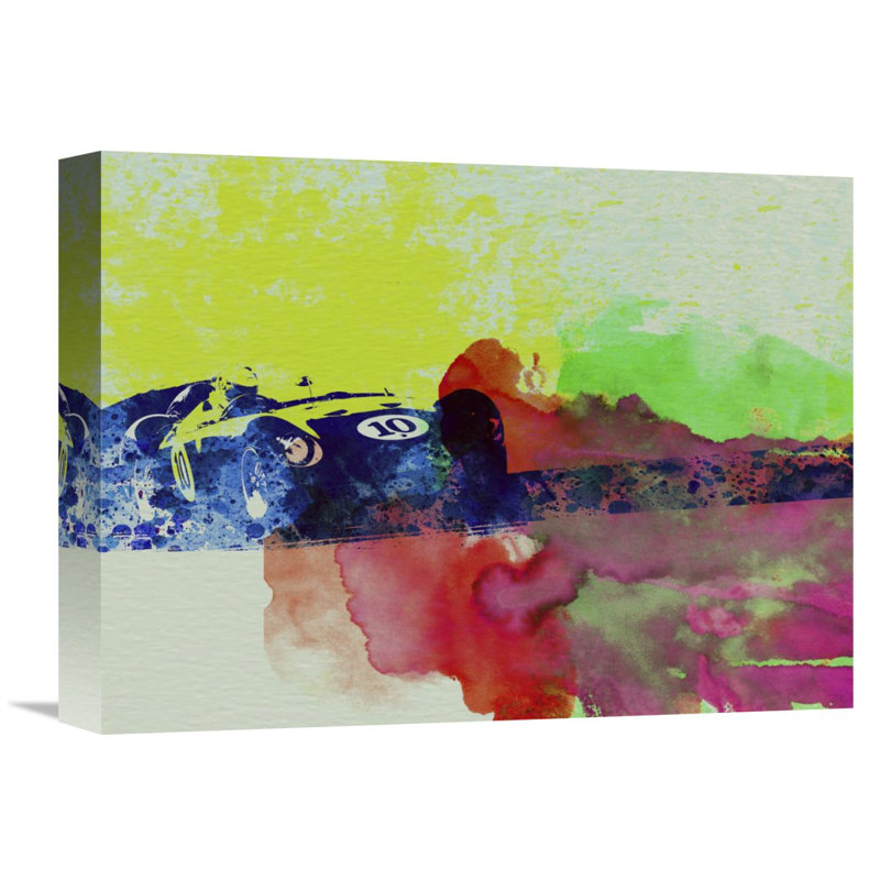 Naxart Maserati On The Race Track 2 Graphic Art On Wrapped