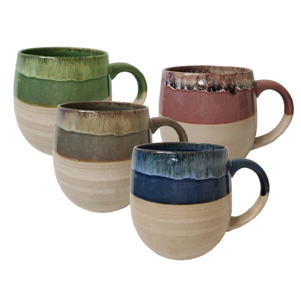 Handmade ceramic soup mug Two handle cup Kitchen dish Artist pottery 