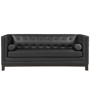 Stately Leather Chesterfield Sofa by M..