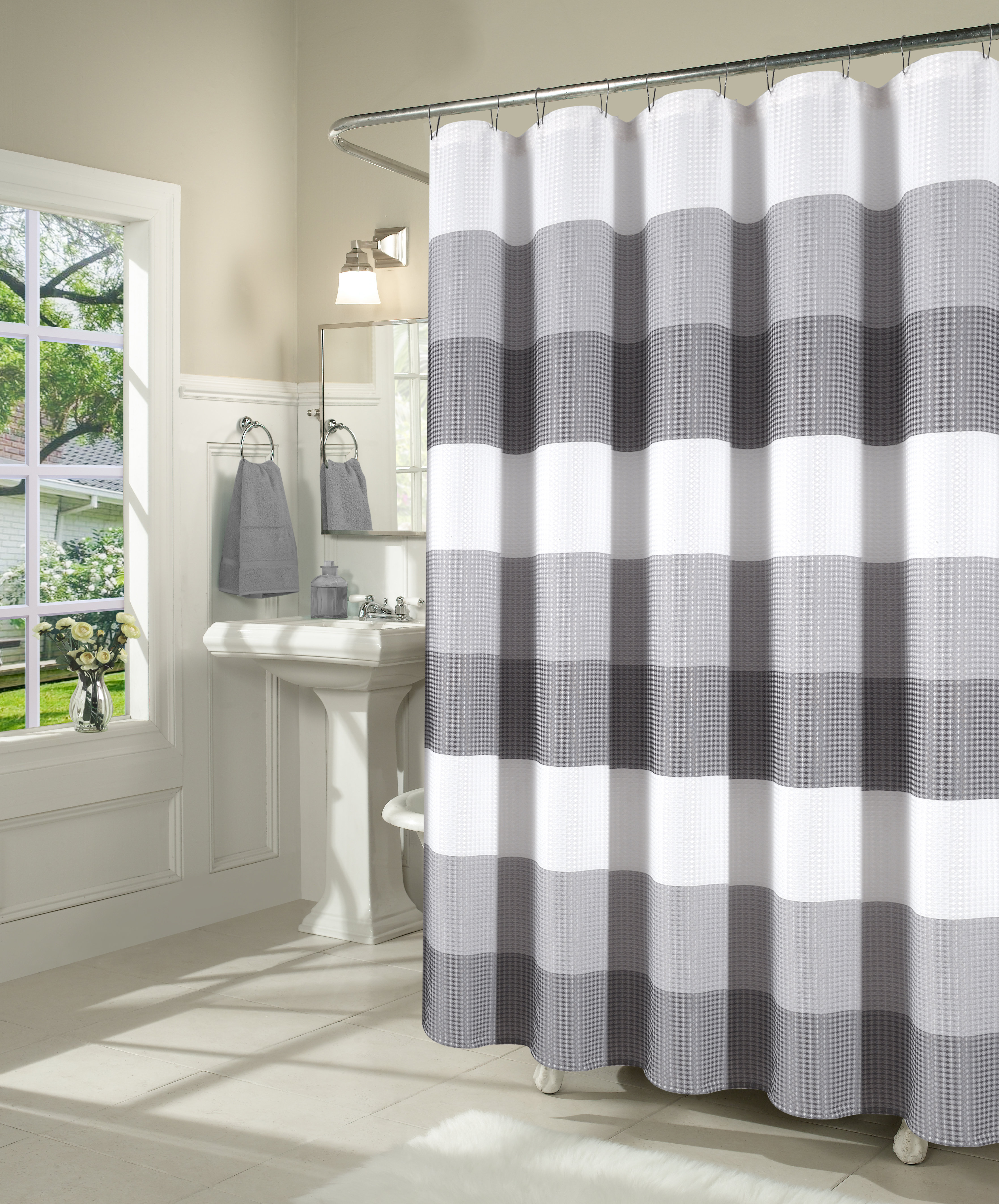 waffle shower curtain