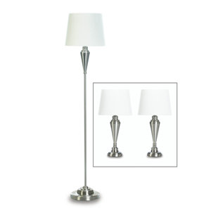 Rayford Classic 3 Piece Table and Floor Lamp Set