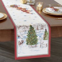 Details about   Thick Quilted Runner 12x70" Table Cotton Lined Santa Red Green Christmas New 