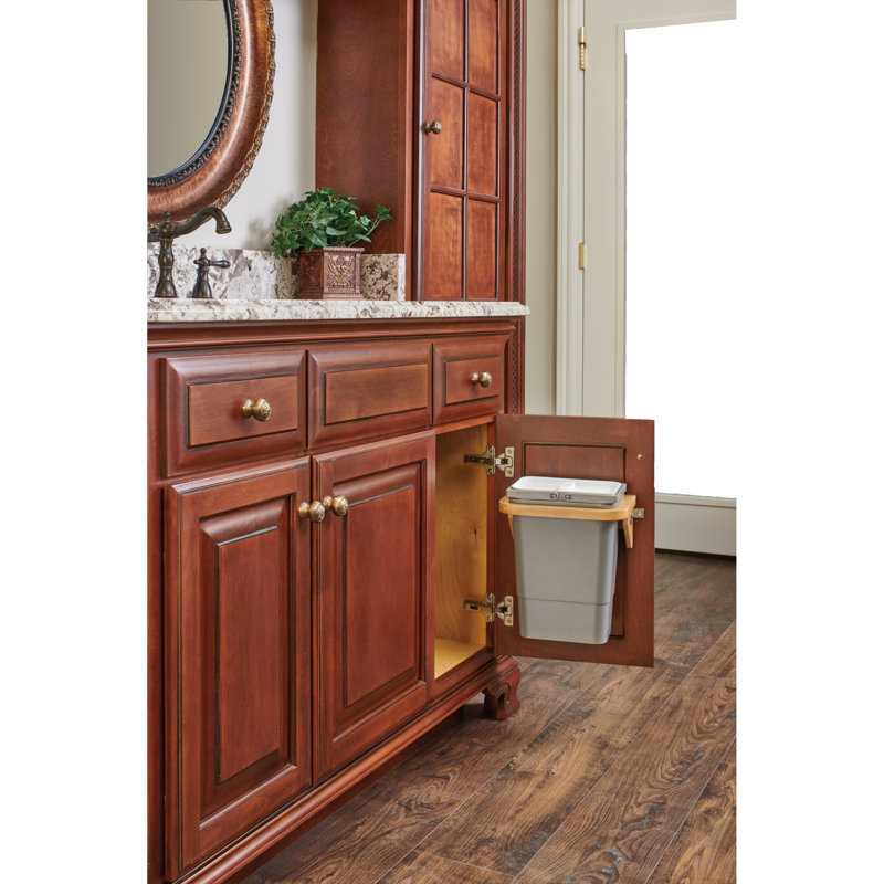 Rev A Shelf Vanity Door Mount Steel 2 Gallon Recycling Bin Wayfair